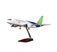 1:82 Apto para COMAC C919 Civil Airliner Avión De Aviación Modelo Aleación Fundido A Presión Aviones Coleccionables Juego de Pasatiempos en Miniatura(Upgraded Version (with Lights))