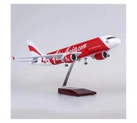 1:85 para el Modelo avión Airbus A320 AirAsia de 47 cm Exhibición coleccionistas Regalos para entusiastas.(Without Light)