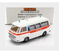 1:87 BREKINA PLAST Fiat 238 Minibus Ambulanza 1966 White BRE34415