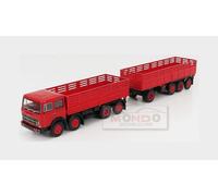 1:87 BREKINA PLAST Fiat 691 Truck Millepiedi 4-Assi 1961 Red BRE58530