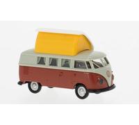 1:87 BREKINA PLAST Vw T1B Camper Grey/Red 1960 BRE31635