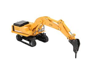 1:87 Modelo de Vehículo de Ingeniería Trituradora Coche de Juguete de Aleación Duradero para Regalo de Niños y Decoración del Hogar, tamaño: 19x5,5x5,5 Cm