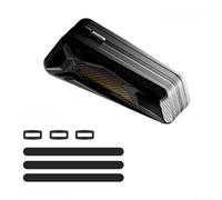 1.8L impermeable bicicleta tubo superior paquete hecho con material TPU para almacenamiento montado en marco en todas las disciplinas de ciclismo (negro)