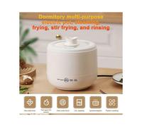 1.8L Mini Rice Cooker Dormitory Electric Hot Pot Cook Rice Soup Porridge Non-stick Inner Pot Touch Control for Small Spaces and Students