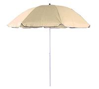 1.8M/5.9ft Garden Patio Tilting Beach Umbrella Parasol, 8 Ribs Sun Shade 40 Protection for Balcony Terrace Garden Outdoor Shelter Canopy Tent,Red