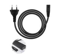 1.8m Cable de Alimentación Cable C7 Enchufe a Figura 8 Euro Conector IEC Receptor Accesorios para DVD Printer PC Monitor DVD Radio PS5 PS4 PS3 Xbox Series X S Negro