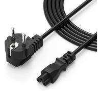 1.8m Cable Ordenador Alimentacion PC Compatible con HP, Acer, DELL, Sony, Lenovo, TV LG Samsung Monitor Laptop Notebook Corriente Prueba Choques Enchufe Portátil Clover (3 Pines,IEC C5,CEE 7/7,Negro)