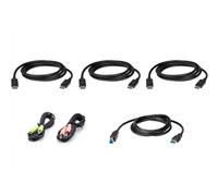 ATEN Cable para KVM 2L-7D02UDPX6 Seguro DisplayPort triple USB 1,8 m Negro