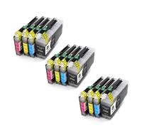 1 a 5 Cartuchos de Tinta compatibles LC-424 estándar for impresoras Brother DCP-J1200DW, J1200W y J1200WE (Tinta de Color).(LC424-3set)