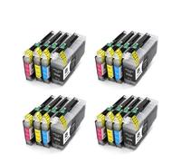 1 a 5 Cartuchos de Tinta compatibles LC-424 estándar for impresoras Brother DCP-J1200DW, J1200W y J1200WE (Tinta de Color).(LC424-4set)