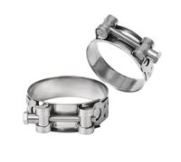 1 abrazadera ajustable de acero inoxidable 304 con perno en T, ajustable con perno hexagonal para automotores, industriales y marinos (188-200 mm)