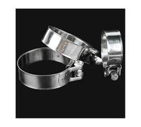 1 abrazadera de manguera de acero inoxidable 304 - Abrazadera de tubo ajustable y duradera for gases de escape, tuberías de agua y más(32-35mm)