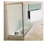 1 abrazadera de poste de barandilla de aluminio para valla de piscina de vidrio para uso en interiores y exteriores (blanco L 9 m)