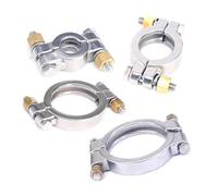 1 abrazadera de triple abrazadera para casquillo O.D 25/34/50.5/64/77.5/91/106 mm, soporte de acero inoxidable 304 (se ajusta a virola OD 25 mm)