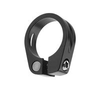 1 abrazadera negra para sillín de bicicleta, aleación de aluminio, accesorio para bicicleta de montaña