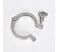 1 abrazadera sanitaria Tri Clamp de acero inoxidable 304 con un solo pasador y junta for aplicaciones de elaboración casera de cerveza y procesamiento de alimentos.(106mm)