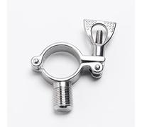 1 abrazadera Tri Clamp sanitaria de alta resistencia, abrazadera de trébol de acero inoxidable 304 con tuerca de mariposa for conexiones de férula de 3/4" a 2,5".(19mm)