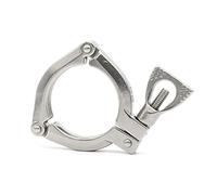 1 abrazadera triple Clover de acero inoxidable 304: accesorio sanitario de alta resistencia for elaboración casera e industrial (50,5/64/77,5/91/106/119 mm)(1.5inx50.5)