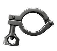 1 abrazadera triple de alta resistencia, accesorios de tubo sanitario de acero inoxidable 304 con tuerca de mariposa for conexiones seguras(3.5")