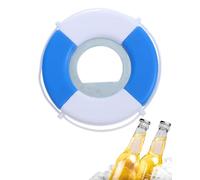 1 Abrebotellas con forma de flotador, abrebotellas redondo inoxidable, abrebotellas para cerveza, abrebotellas portátil para restaurante o bar, plástico