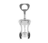 1 abridor de botellas de vino de acero inoxidable resistente para cerveza, sacacorchos manual, elegante, herramienta para abrir botellas de vino y botellas de cerveza