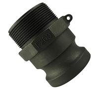 1 accesorios de acoplamiento estándar de polietileno, adaptador macho x rosca macho Camlock accesorios de polipropileno ranura de leva 1 pulgada