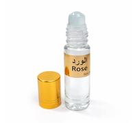 1 Aceite Perfumado de Rosa Natural, Roll On 6 ml, Sin Alcohol