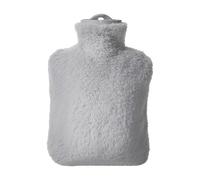 1 acogedora bolsa de agua caliente de felpa con boquilla a prueba de fugas para cama de invierno y oficina caliente Essentials bolsa de agua caliente con suave funda de piel de conejo