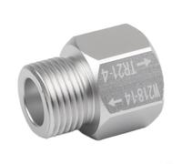 1 adaptador convertidor de cilindro de soda para rosca TR21 4 a W21 8 14, montaje de línea de gas fiable para aplicaciones de elaboración de cerveza