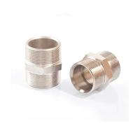 1 adaptador de acoplamiento de latón con rosca macho a macho M8, M10, M12, M14, M16, M18, M20, M22, M24, rosca métrica macho a macho, conector igual (M20 x 1)