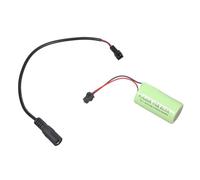 1. Adaptador de celda falsa LR14 C de 5,5 x 2,5/2,1 mm de entrada para fuente de alimentación externa, estufa, instrumentos, batería para adaptador de corriente