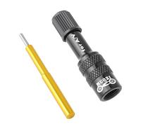 1 adaptador de inflador de bicicletas - Adaptador de bomba de horquilla para bicicletas, adaptador de válvula de horquilla delantera para bicicletas, extensor de válvula antideslizante, boquilla
