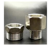 1 adaptador de junta de tope reductor de rosca macho hembra DN20 de acero inoxidable 201 de 1/4 pulgadas, 3/8 pulgadas, 1/2 pulgada G1 pulgada (3l4-1-1l4)