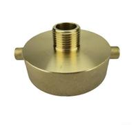 1 adaptador de manguera de hidrante de incendios, accesorio de latón para boca de incendios de 2-1/2 pulgadas NST (NH) hembra x 3/4 pulgadas GHT accesorio de manguera de jardín (A)