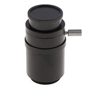 1 adaptador de montaje en C CCD CTV para cámaras de video de microscopio estéreo trinocular