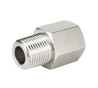 1 adaptador hembra BSPT a macho NPT hembra NPT a macho 1/8" 1/4" 3/8" 1/2" 3/4" conector de tubería 316 acero inoxidable RUAJOGYNVM(BSPT(F) a NPT(M), 0,5 in x 0,5 in)