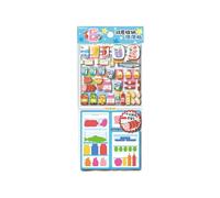 1 adhesivo de burbujas de doble capa, organizadores de almacenamiento, plástico impermeable para niños, juego creativo, hogar, escuela y viajes, pegatinas de diseño de burbujas