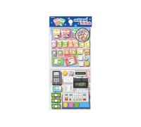 1 adhesivo de burbujas de doble capa, organizadores de almacenamiento, plástico impermeable para niños, juego creativo, hogar, escuela y viajes, pegatinas de diseño de burbujas