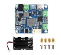 1 Administrador de energía solar D. Compatible con panel solar tipo C - Adaptador de corriente para la carga de la batería (con soporte de batería)