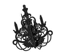 1 adorno plegable para araña de Halloween, soporte de papel para pared, ventana y puerta, decoración navideña, soporte para velas de papel de Halloween, decoración