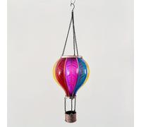 1 , Aerostático Solar | Linterna Colgante LED para Exteriores | Luz Decorativa para Patio, Jardín, Porche, Jardín | de Llama Parpadeante | 18 Pulgadas de Largo