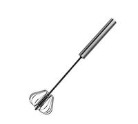 1 agitador manual, batidor giratorio de acero inoxidable, batidor semiautomático de mano para claras de huevo y batidor de huevos doméstico. (250 x 60 mm). Tratamiento inteligente