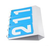 1 aleta de marcador de mesa para baloncesto, fútbol, bádminton, billar, contador manual portátil de plástico con hebilla de metal, números HD transparentes para deportes, juegos, oficina, escuela y