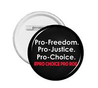 1 alfiler de botón Pro Abortion Right Pro Choice compatible con 1973 Roe V. Wade, insignia redonda para mantener el aborto seguro, círculo legal, alfileres de pecho, mi cuerpo, mi útero, mi elección,