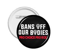 1 alfiler de botón Pro Abortion Right Pro Choice compatible con 1973 Roe V. Wade, insignia redonda para mantener el aborto seguro, círculo legal, alfileres de pecho, mi cuerpo, mi útero, mi elección,
