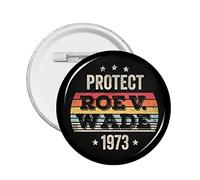 1 alfiler de botón Pro Abortion Right Pro Choice compatible con 1973 Roe V. Wade, insignia redonda para mantener el aborto seguro, círculo legal, alfileres de pecho, mi cuerpo, mi útero, mi elección,