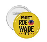 1 alfiler de botón Pro Abortion Right Pro Choice compatible con 1973 Roe V. Wade, insignia redonda para mantener el aborto seguro, círculo legal, alfileres de pecho, mi cuerpo, mi útero, mi elección,