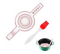 1 alfombrilla de silicona para hornear, 1 cepillo de silicona, alfombrilla de silicona para horno, alfombrilla de horno con mango largo, accesorio de horneado reutilizable, adecuado para panes y