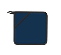 1 alfombrilla de silicona resistente al calor para ollas, color azul oscuro, alfombrilla cuadrada de 18 cm, adecuada para té, barbacoa, cocina, etc.