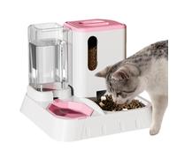 1 alimentador automático de gatos - 2 en 1 Automatic Food Dispenser Water | Feeder | Large Capacity Duual Pet Bowl | Destacar, Easy-to-Clean Self-Feeding Station for Home, Pet Shop, Cattery & Interior